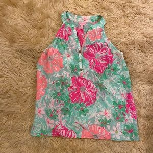 Lily Pulitzer Silk Floral Top size small